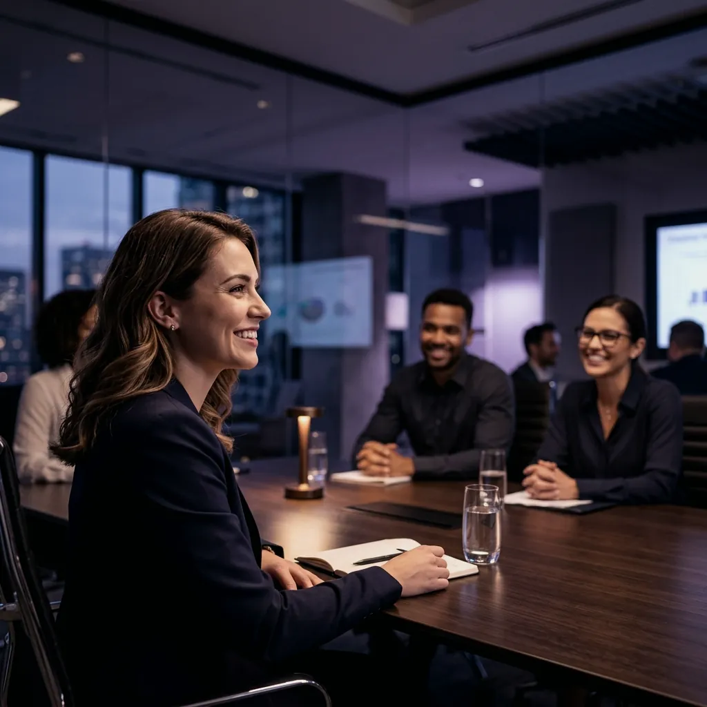 Personas conversando alrededor de una mesa de trabajo.